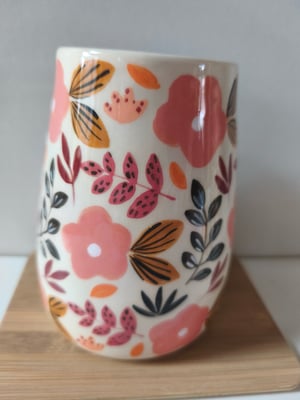 Image of  Vase fleuri rose