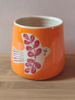 Image of  Petite tasse  oiseau orange 