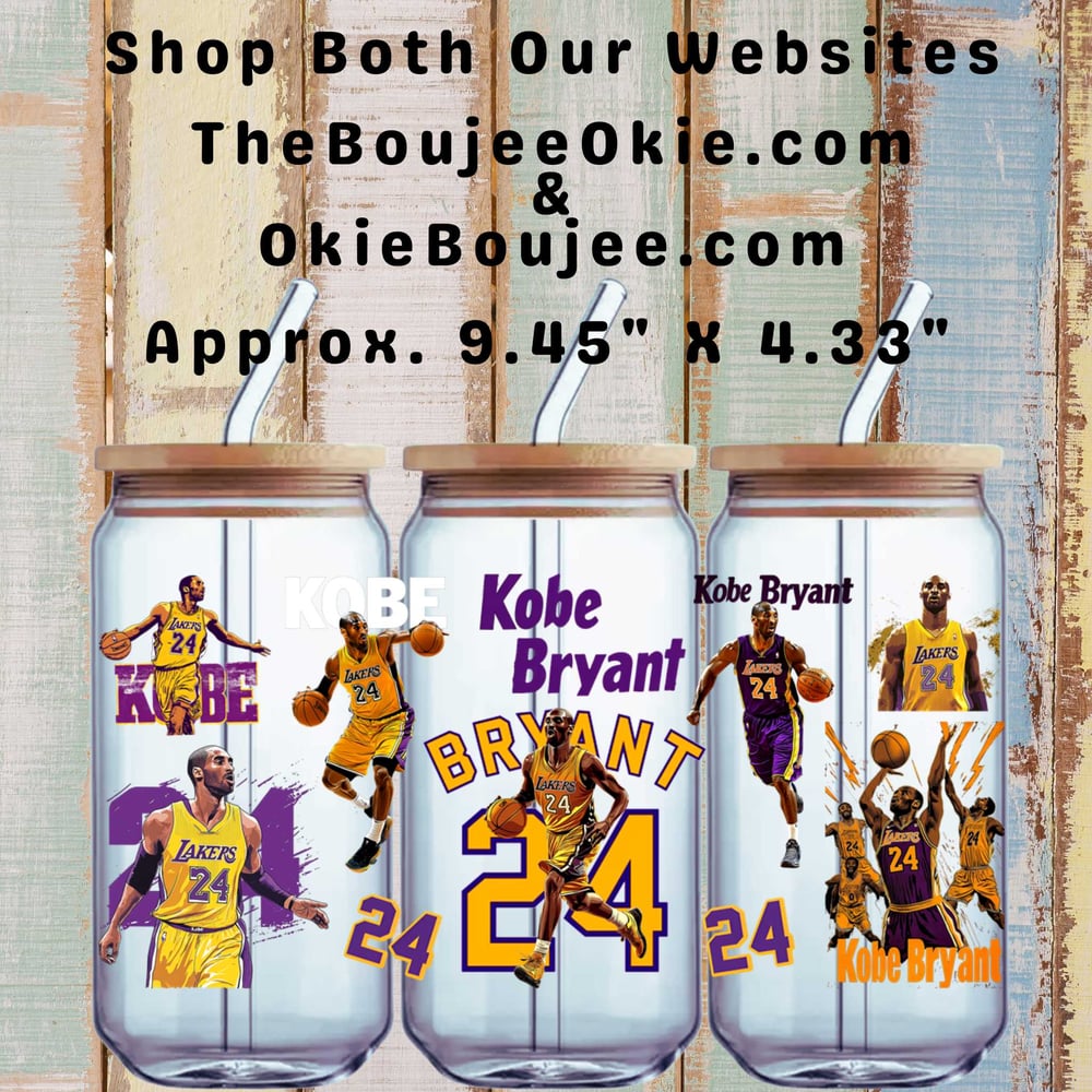 Image of LA Lakers Kobe Bryant Basketball Uv Dtf Wrap Double Sided W0681