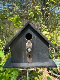 Image 2 of Unique Handcrafted Birdhouse – Vintage Door Design