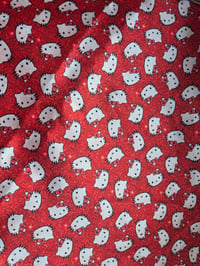 Image 2 of Hello kitty satin hair scrunchie 