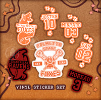 Image 1 of All For The Game Vinyl Sticker Set