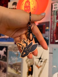 Image 2 of Jackalope Wooden Keychain