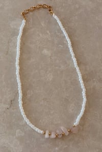 Image 1 of Mudra Accessories Design – Rose Quartz Necklace
