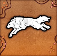 Image 1 of White Wolf Vinyl Sticker
