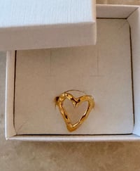 Image 3 of Heart Shaped Ring Stainless Steel 