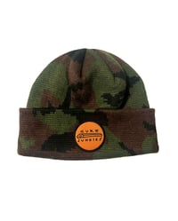 Image 1 of CJ WATCHMEN CAMO BEANIE ORANGE PATCH