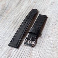 Image 1 of 18mm Horse Strap - Black