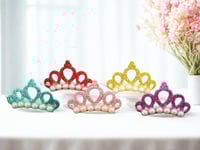 Faux pearl pet hair clips - 5pcs