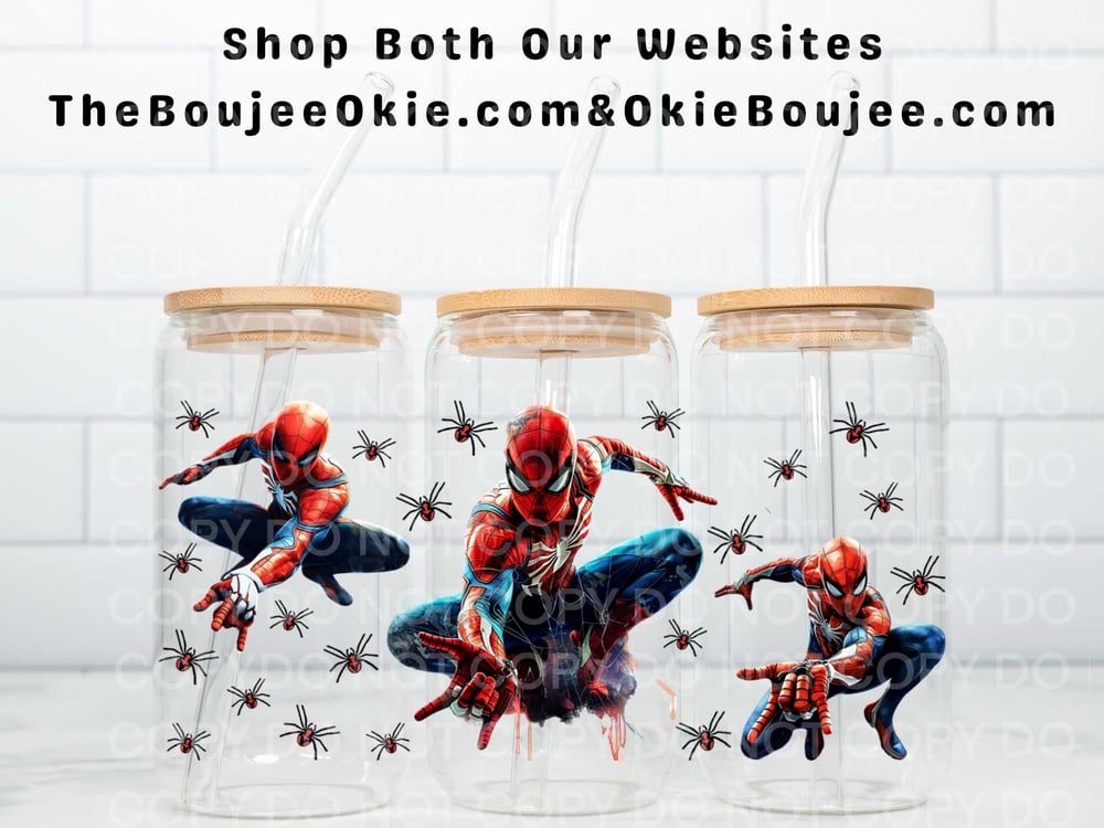 Image of Spiderman Uv Dtf Wrap Double Sided W0573