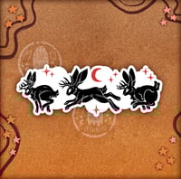 Image 1 of Three Jackalopes - Vinyl Sticker