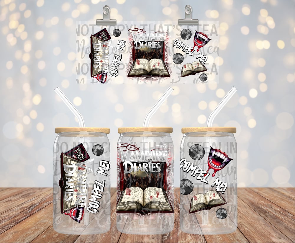 Image of The Vampire Diaries Compel Me Uv Dtf Wrap Double Sided     W0549