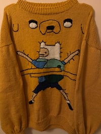 Hug Knitted Sweater ( Fully handmade, stitch by stitch )