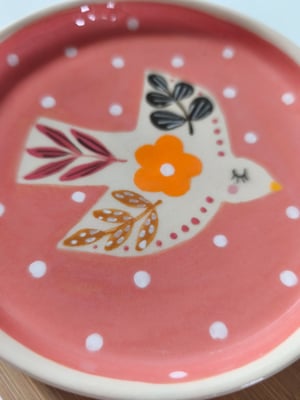 Image of Coupelle oiseau rose