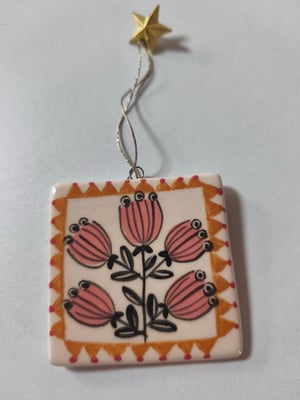 Image of  Petit Tableau tulipe rose 