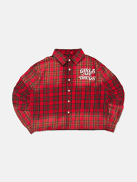 Image 1 of GIRLS ARE DRUGS® JAPANESE FLANNEL - REDWOOD
