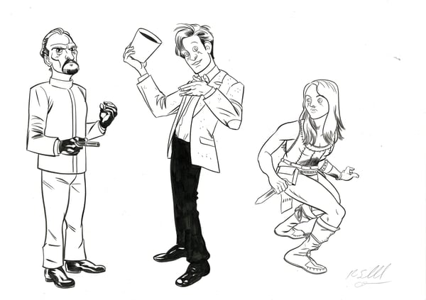 Image of Doctor Who Sketch H - 2017