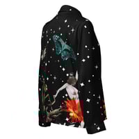 Image 5 of FREE SHIP - Mantis Queen Starry Night - Women’s Long Sleeve Pajama Top - Button Down Shirt 