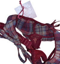 Image 4 of HELLO KITTY gingham garter belt