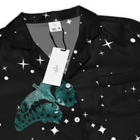 Image 7 of FREE SHIP - Mantis Queen Starry Night - Women’s Long Sleeve Pajama Top - Button Down Shirt 
