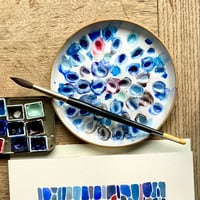 Image 2 of *RESTOCKED* White-glazed Stoneware Paint Palette