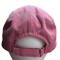 Image 4 of pink upcycled skunk patch hat