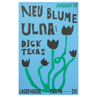 Image 1 of Neu Blume, Ulna, Dick Texas Risograph Poster