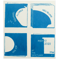 Squirrel Flower Poster