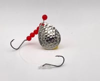 Image 1 of Bleeding Chrome  Premium Hand Tied Crawler Harness