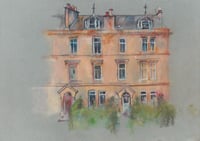 Image 2 of Tenements, Dennistoun - Charcoal, Pencil and Soft Pastels on Paper 