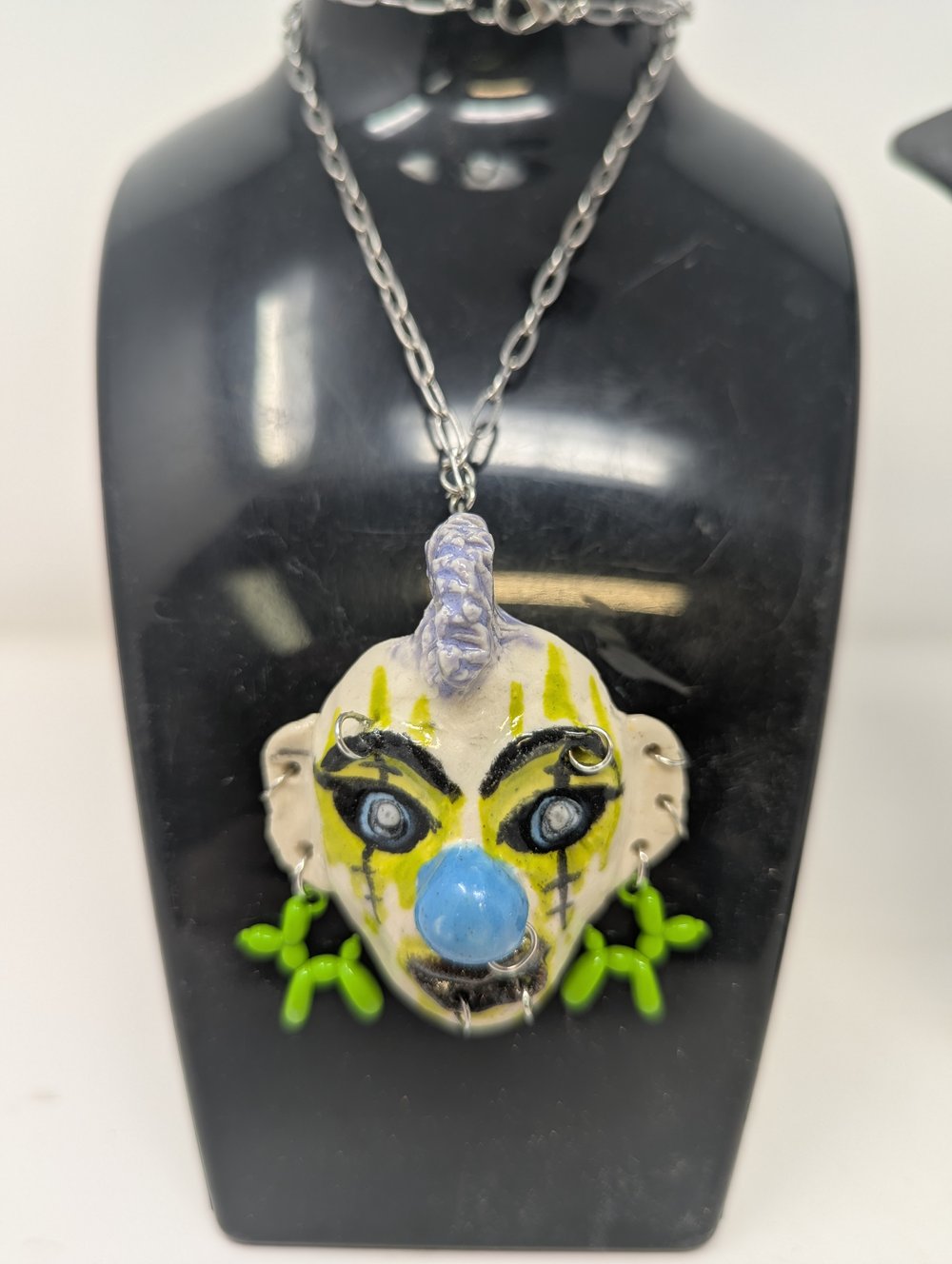 Image of Pierced Ceramic Clown Necklaces