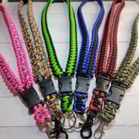 Image 1 of Custom Order Paracord Lanyard (TYPE COLORS INTO ORDER NOTES AT CHECKOUT)