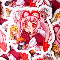 Image 2 of Strawberry And Friends Vinyl Sticker