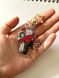 Image 1 of DELTARUNE SPAMTENNA KEYCHAIN 3"