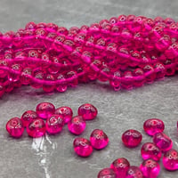 Image 1 of 6x8mm Czech Glass Potato Beads –  Fuchsia