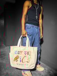 Image 2 of "Eat the Rich" Ultra Heavy Tote Bag