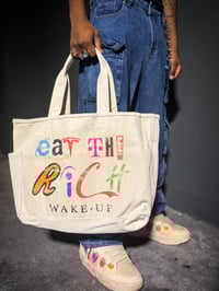 Image 3 of "Eat the Rich" Ultra Heavy Tote Bag