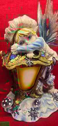 Image 2 of Biblot Féé Ange en ceramique et ailes en plastique