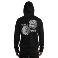 Image 3 of Mental Health Matters - Black Hoodie - Call 988 Awareness