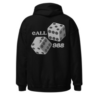 Image 1 of Mental Health Matters - Black Hoodie - Call 988 Awareness