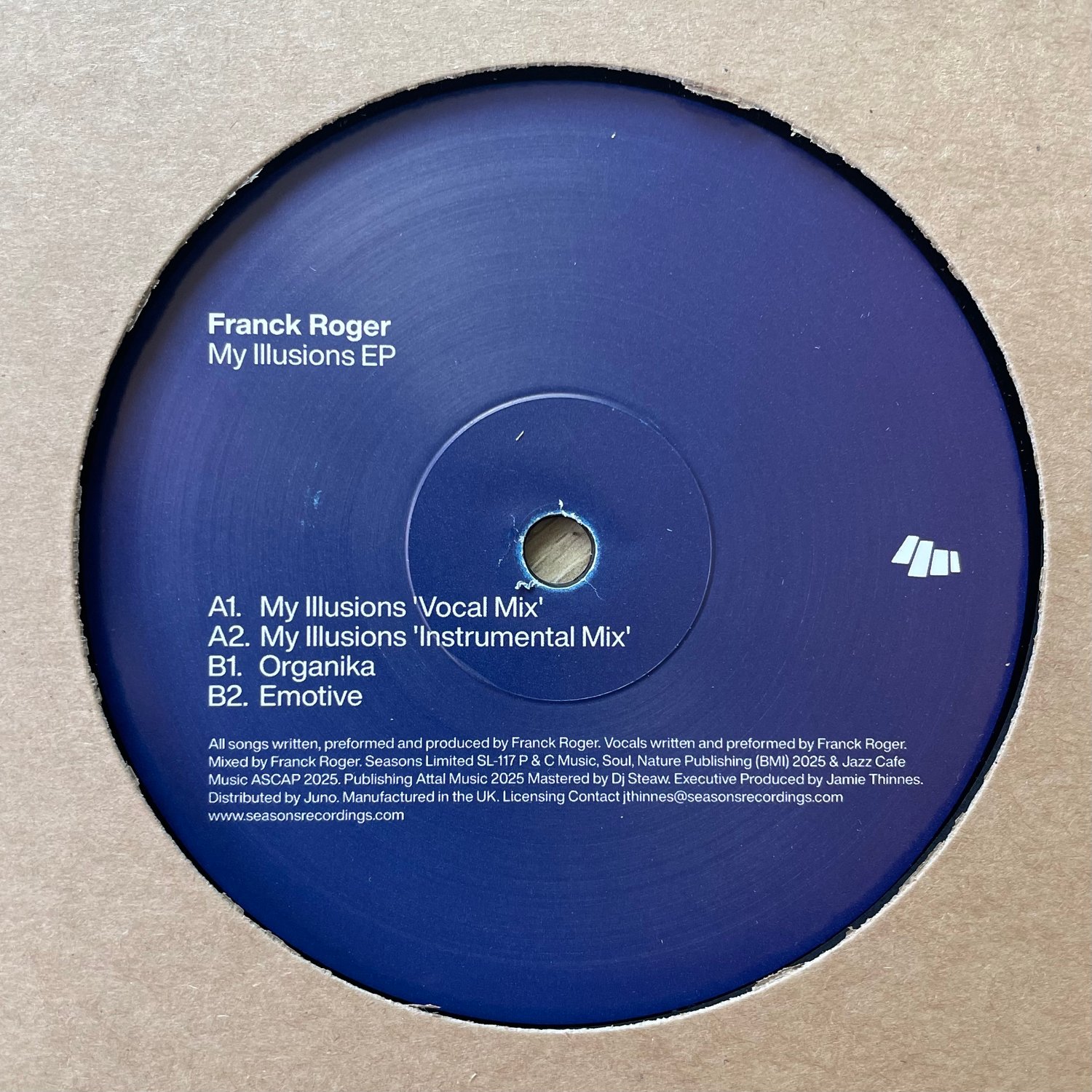 Image of Franck Roger 'My Illusions' EP 