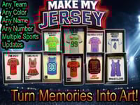 Image 1 of Custom Jersey shadow board gift football baseball hockey basketball