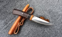 Image 20 of Puukko Knife Suminagashi VG10 blade, Wenge wood handle