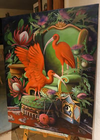 Image 2 of Red ibises and the tiny theater 