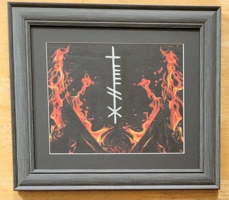 Image of Eagna( Through Pillars of Fire) Original painting 