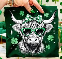 Lucky Highland Cow Graphic Tee