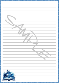 Image 4 of Gothic Book Printable Unlined & Lined 5x7 Notepad