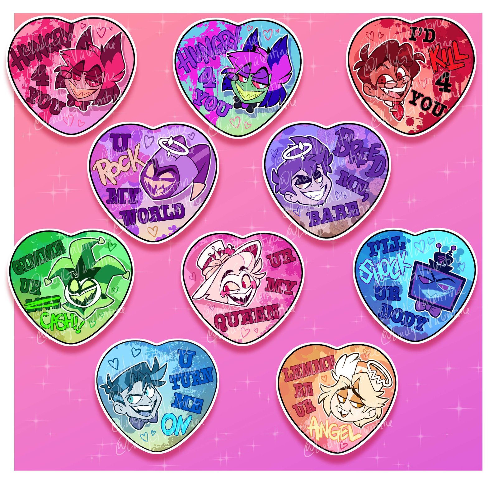 PRE-ORDER Hazbin Hotel Valentine's Day 2026 SweetnSour Hearts