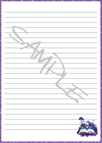 Image 5 of Gothic Book Printable Unlined & Lined 5x7 Notepad