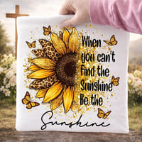 Be the Sunshine Leopard Sunflower Tee